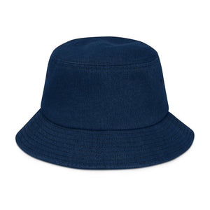 Wine's & Line's Denim bucket hat