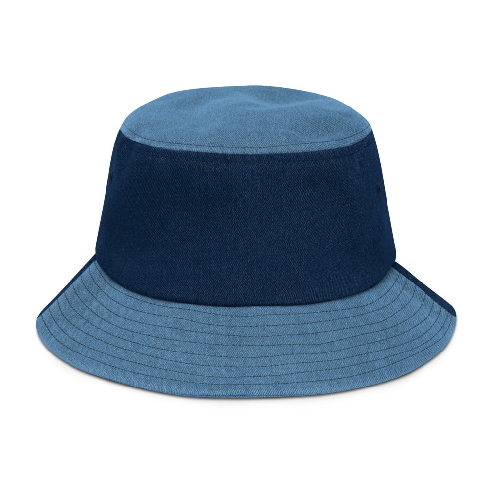 Wine's & Line's Denim bucket hat