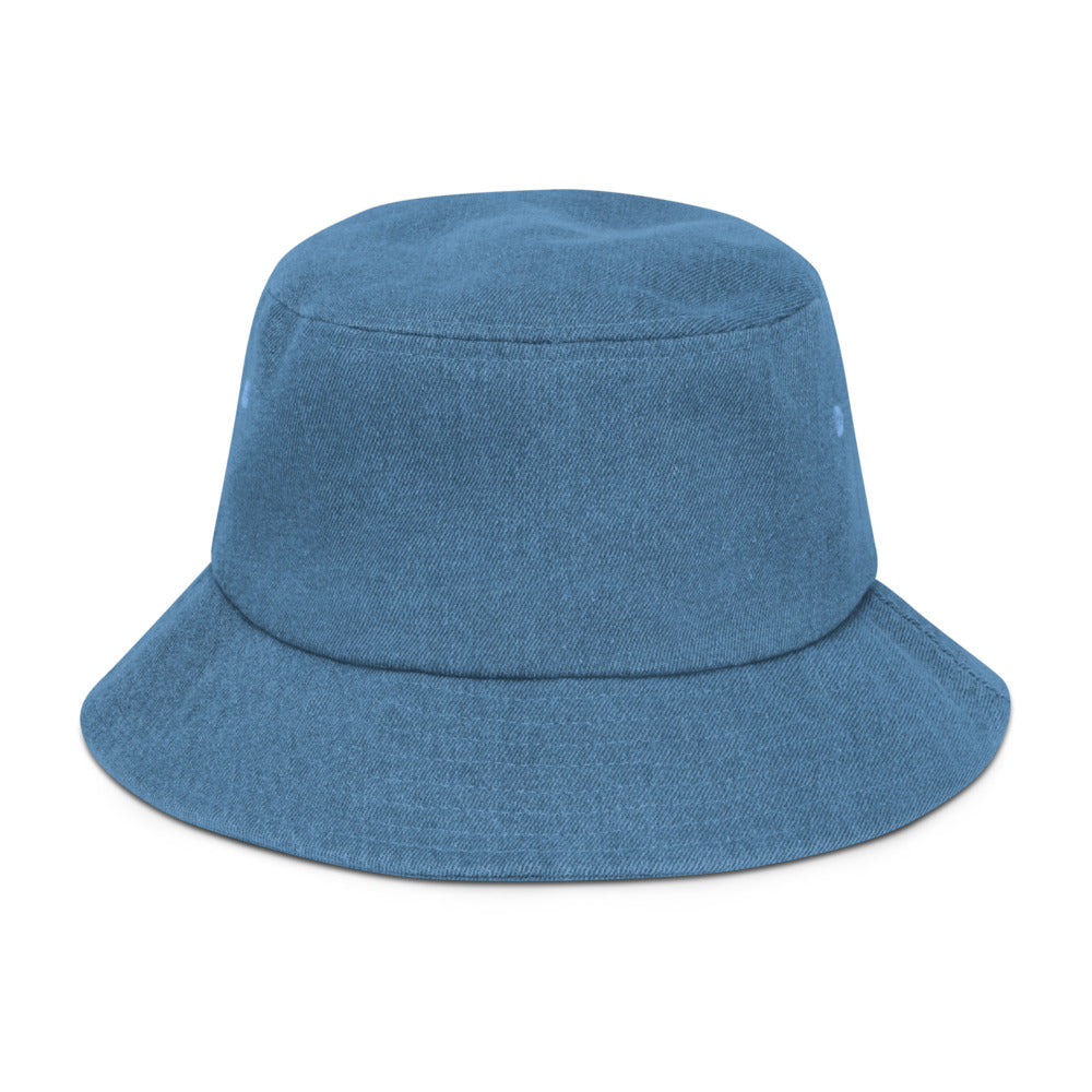 Wine's & Line's Denim bucket hat